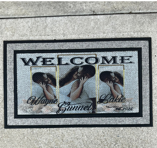 WELCOME NEWLYWEDS DOOR MAT