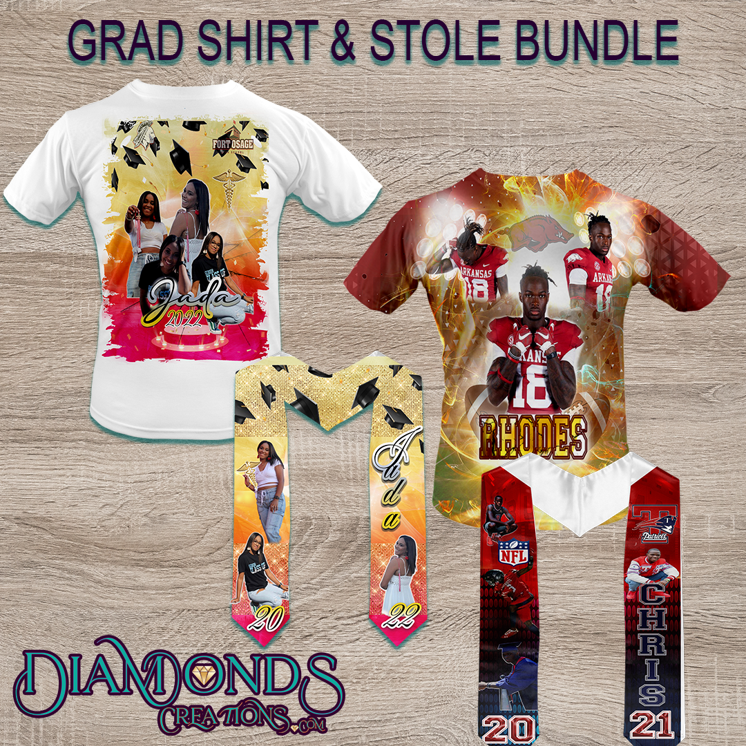 GRAD SHIRT AND STOLE BUNDLE