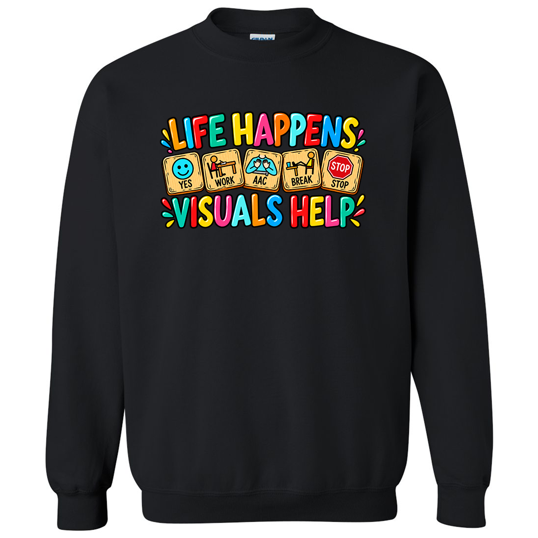 LIFE HAPPENS VISUALS HELP