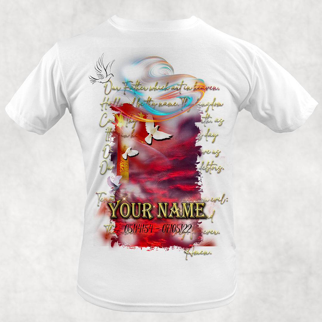 LORDS PRAYER SHIRT DESIGN