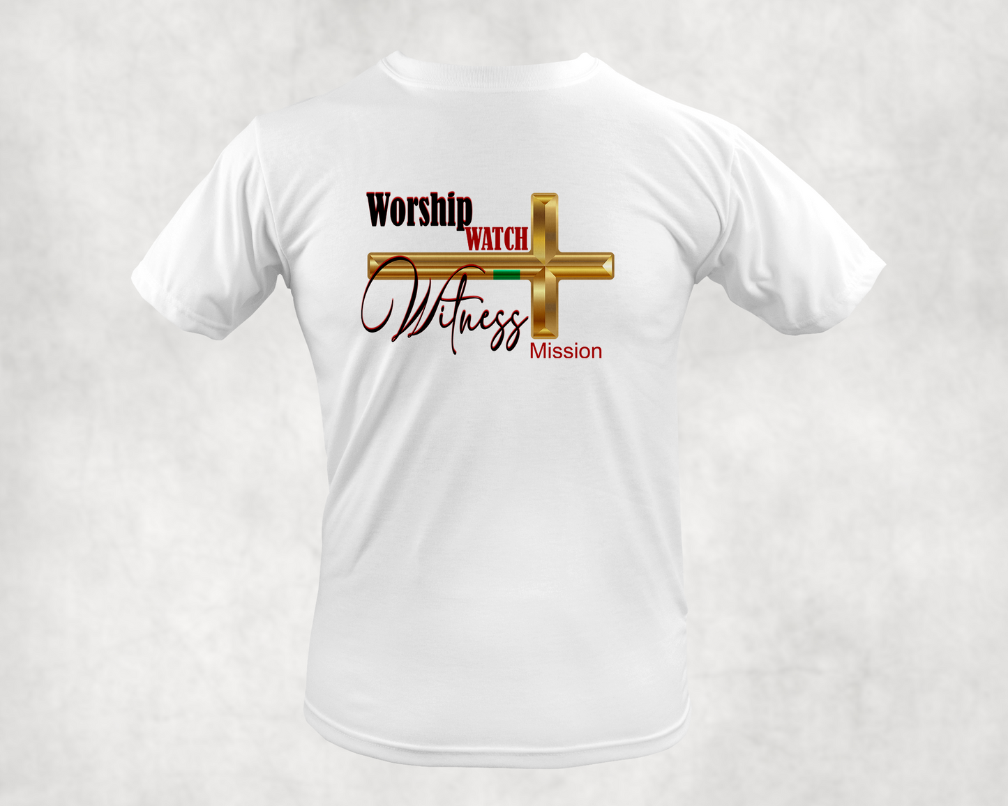 WORSHIP CROSS WITH SIDE LOGO