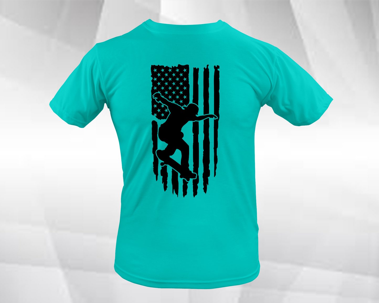 "AMERICAN FLAG SKATER" Black