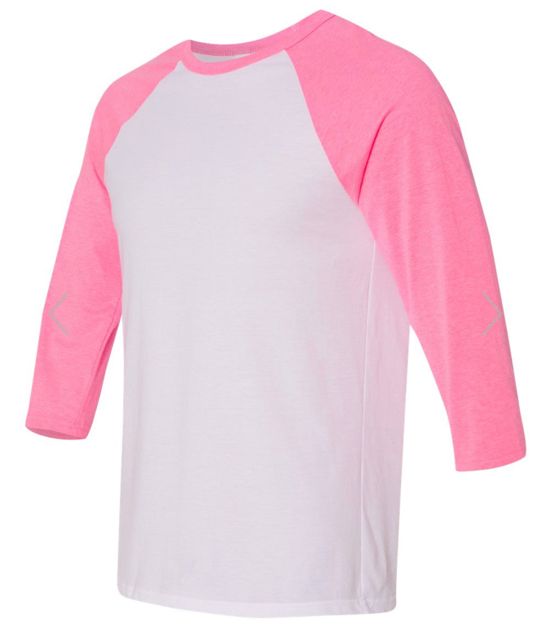 UNISEX THREE-QUARTER SLEEVE BASEBALL TEE