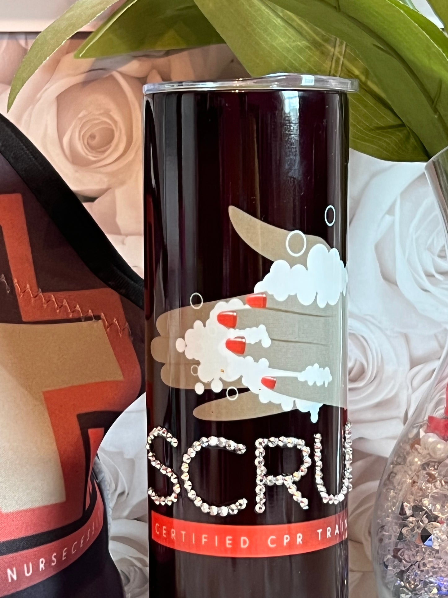 PARTIAL BLING TUMBLER 15oz, 20oz or 30oz