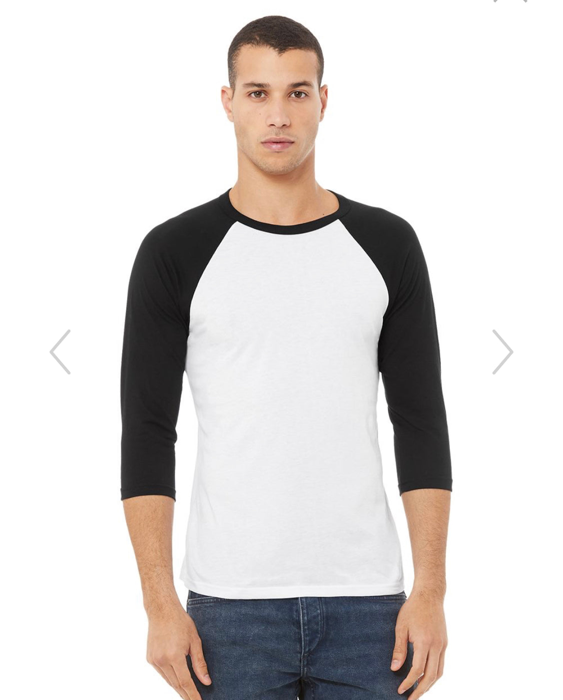 UNISEX THREE-QUARTER SLEEVE BASEBALL TEE