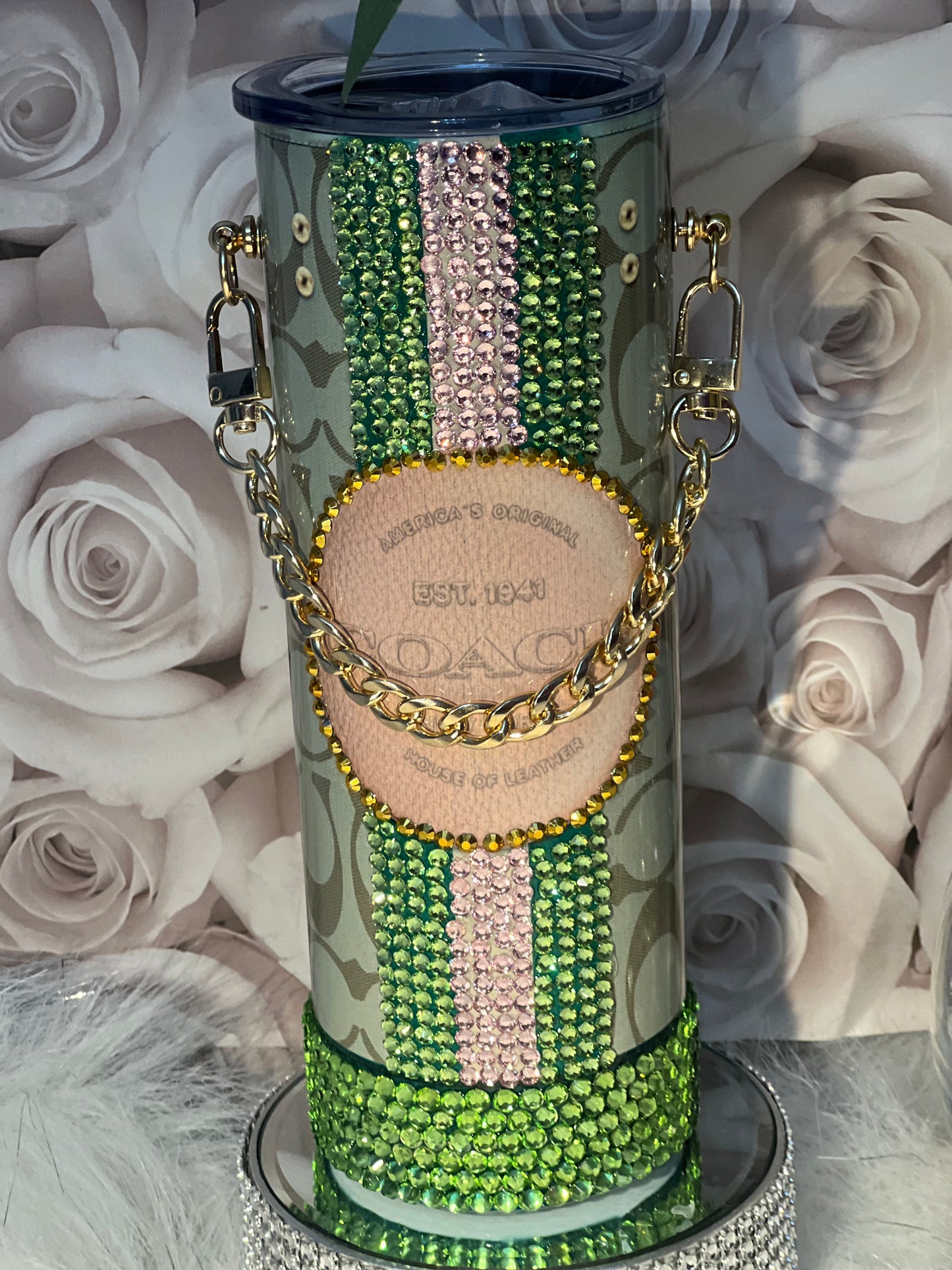 PARTIAL BLING TUMBLER 15oz, 20oz or 30oz
