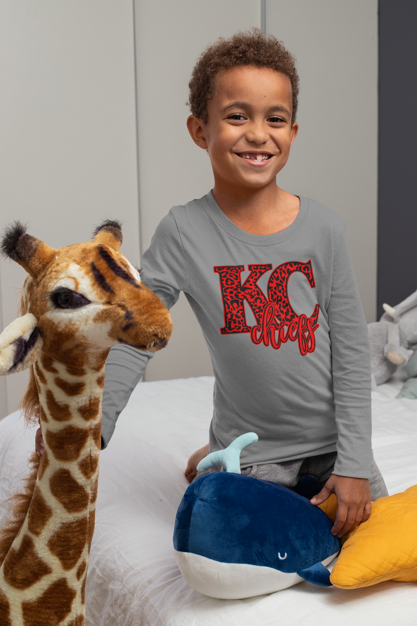 KC CHIEFS LEOPARD - RED