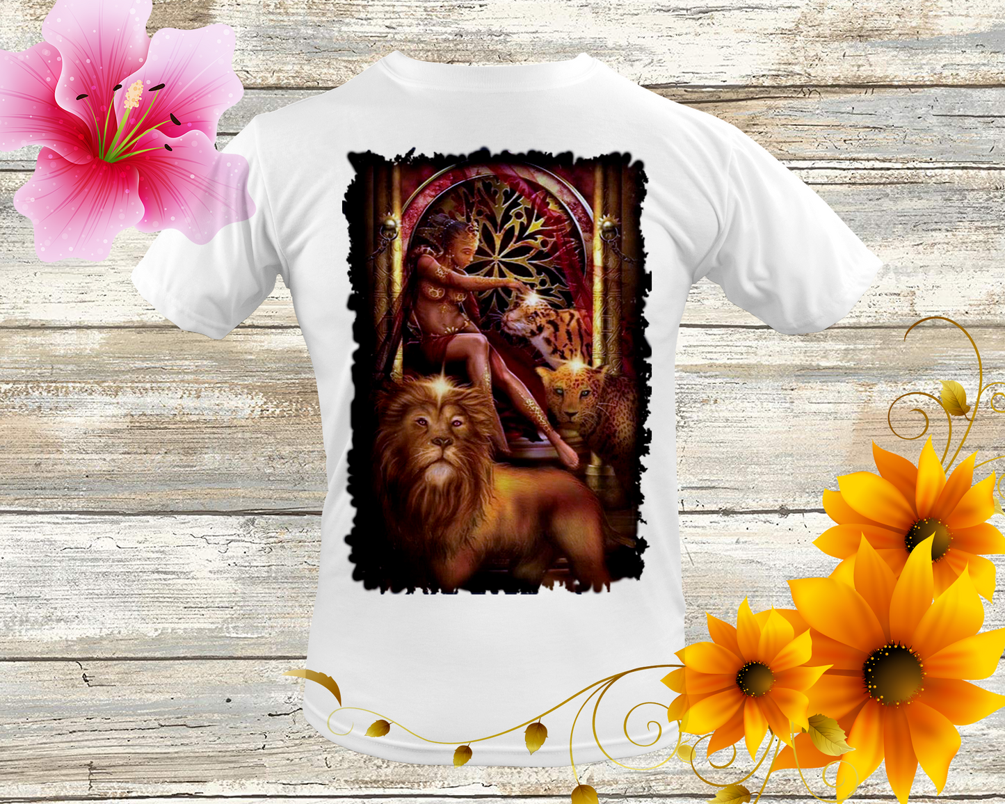 "Women Lion Tiger"