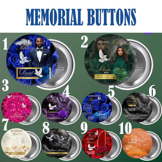 MEMORIAL BUTTONS