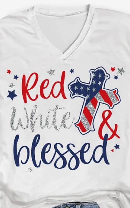 RED WHITE AND BLESSED