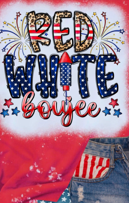RED WHITE BOUJEE