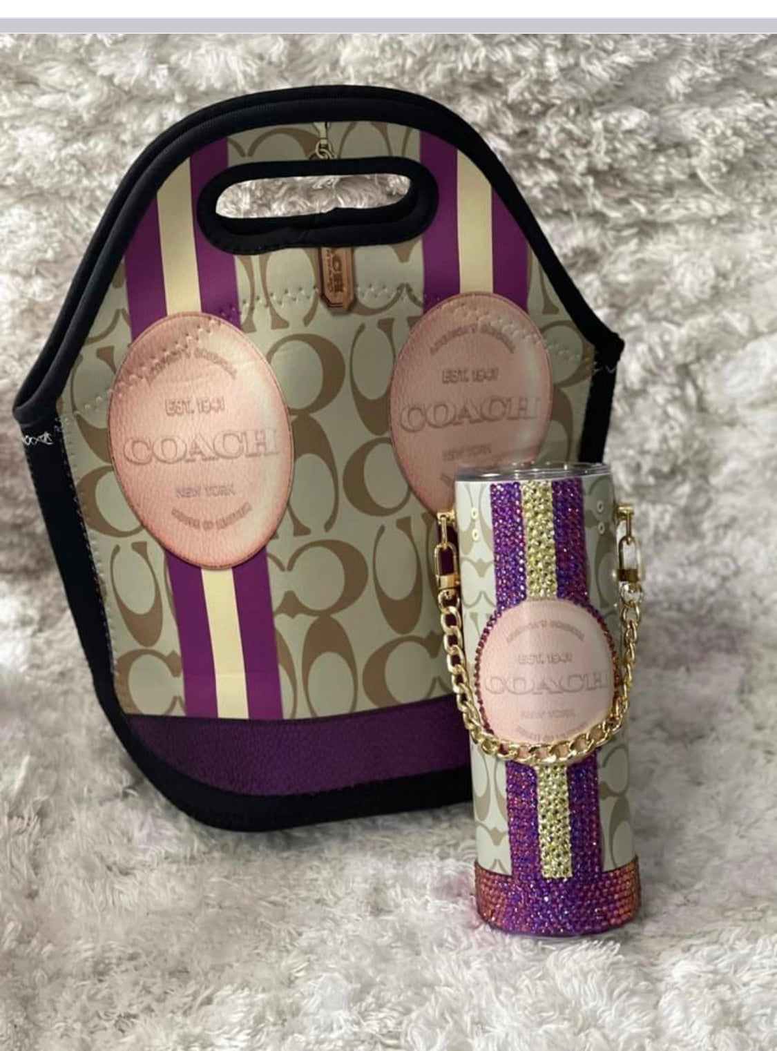 Lunch tote/tumbler set with 20 oz tumbler