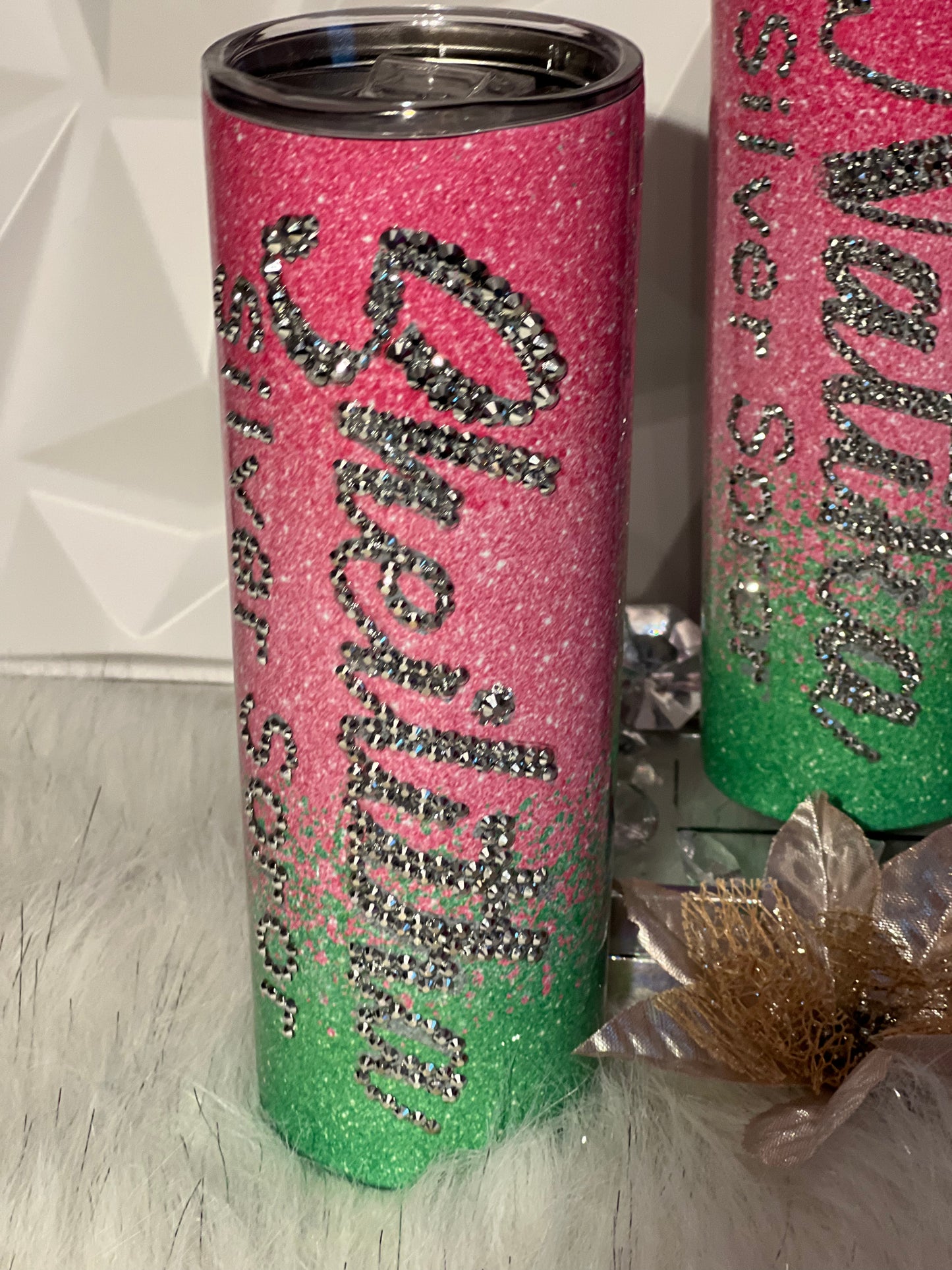 PARTIAL BLING TUMBLER 15oz, 20oz or 30oz